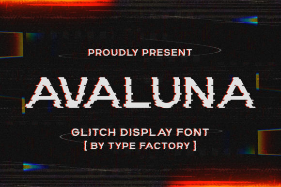 Avaluna: A Glitch-Art Display Font for Editorial Impact