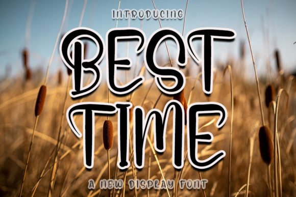 Best Time Font for Handmade Branding and Display Projects