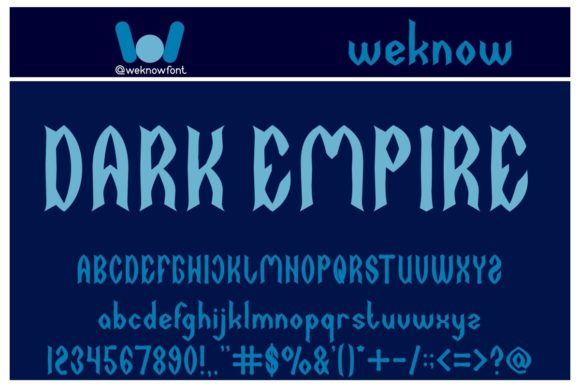 Dark Empire: A Bold Gothic Display Font for Standout Branding