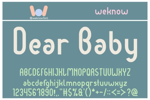 Dear Baby: A Modern Display Font for Bold Branding