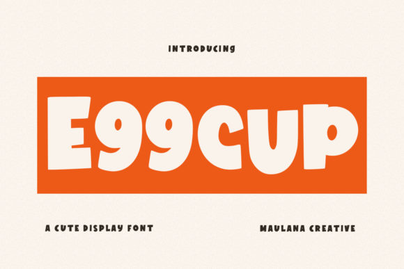 Eggcup Display Font for Bold Digital Branding