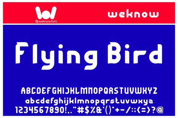 Flying Bird: A Modern Display Font for Bold Branding