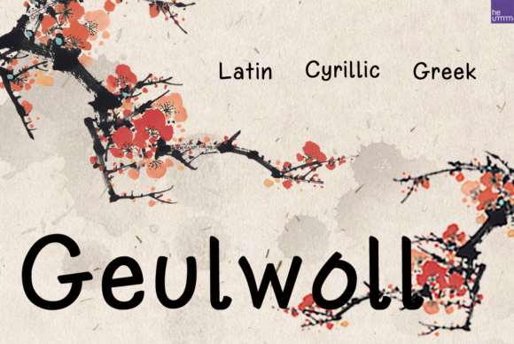 Geulwoll Font: A Cool & Casual Display Typeface for Makers