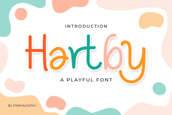 Hartby Display Font for Joyful Editorial Design