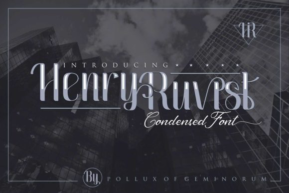 Henry Ruvist: A Condensed Display Font with Elegant Branding Presence