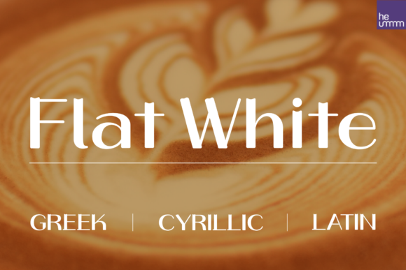 HU Flat White: A Retro Display Font That Cuts Through the Feed