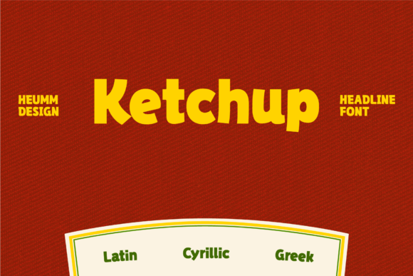 Hu Ketchup Font: A Retro Script Display Font for Handmade Labels & Printables