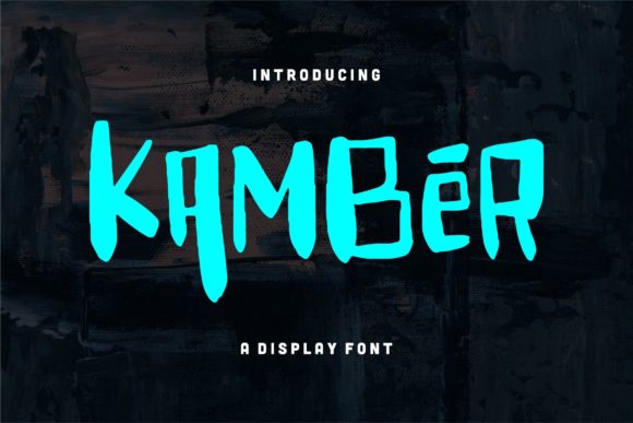 Kamber: A Calligraphic Display Font for Editorial Elegance