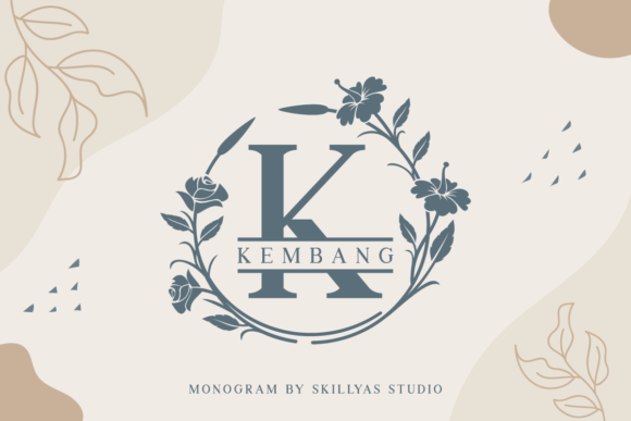 Kembang Monogram Font for Elegant Brand Identity Design
