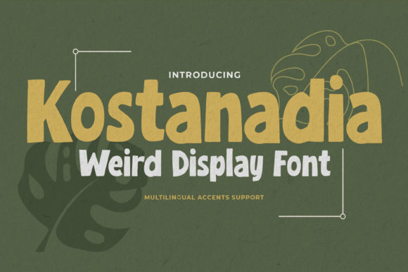 Kostanadia Display Font for Vintage Branding