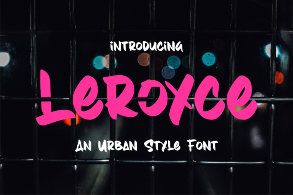 Leroyce: A Cute and Quirky Display Font for Joyful Designs
