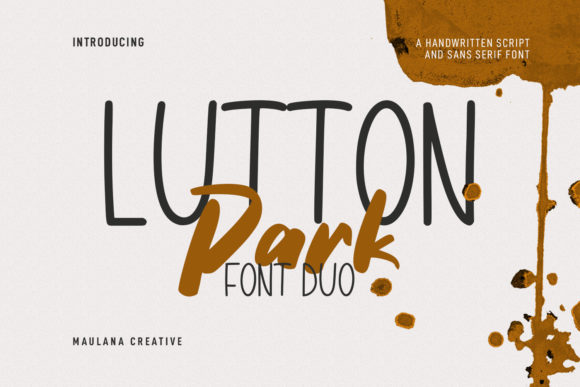 Lutton Park Font for Small Business Branding