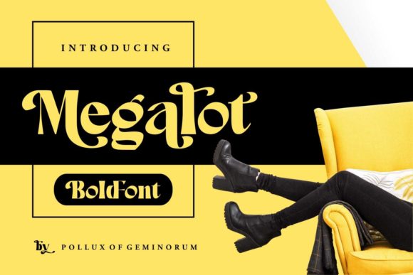 Megalot Display Font for Bold Handmade Branding