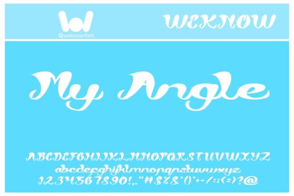 My Angle Display Font for Bold Brand Identity