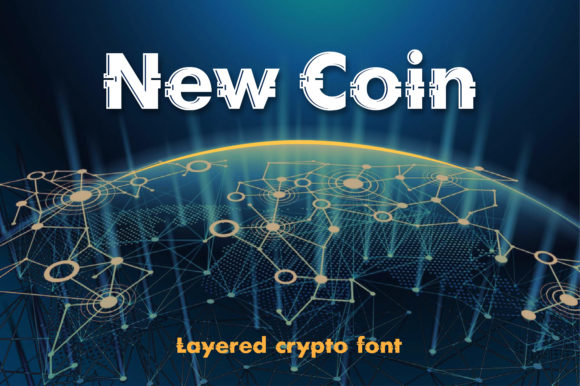 New Coin Display Font for Crypto Branding