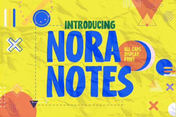 Nora Notes Display Font for Playful Editorial Identity