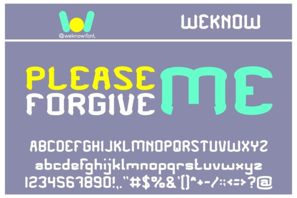 Please Forgive Me Font: A Bold Display Typeface for Real Branding