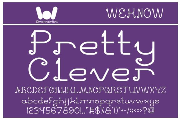 Pretty Clever Font for Handmade Labels & Printables