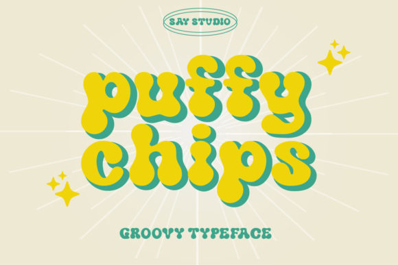 Puffy Chips: A Friendly Display Font That Wins Hearts