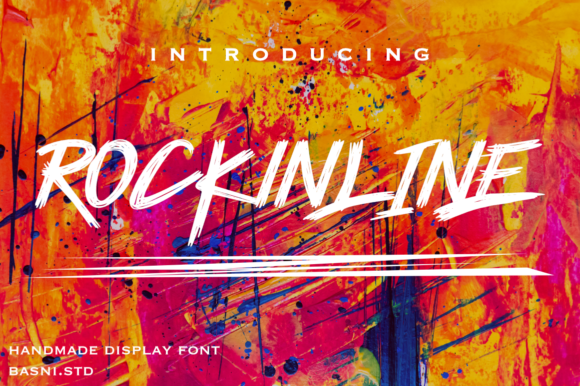 Rockinline: A Handmade Display Font for Editorial Soul