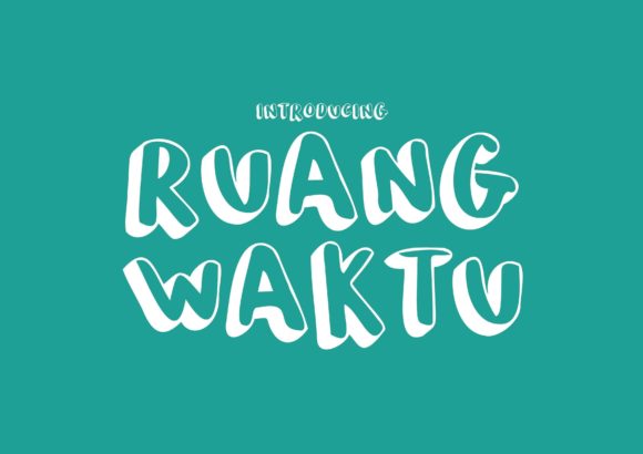 Ruang Waktu Display Font for Memorable Brand Visuals