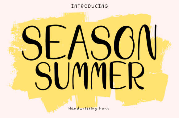 Season Summer Display Font for Small Business Branding