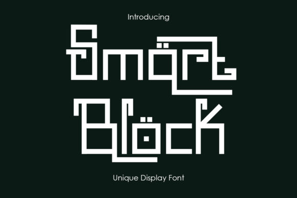 Smart Block Display Font for Bold, Quirky Brand Identity