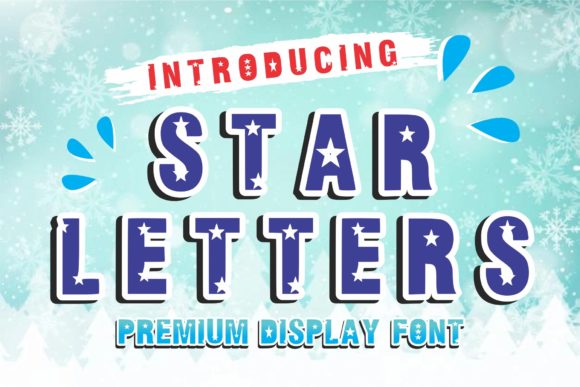 Star Letters Display Font for Bold Brand Identity