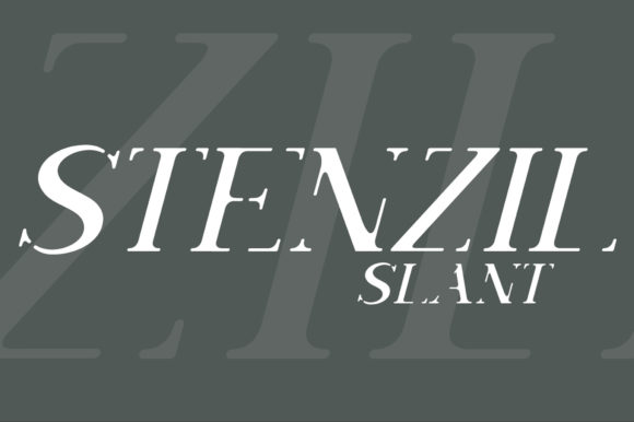 Stenzil Slant: A Bold Display Font for Campaign-Ready Headlines