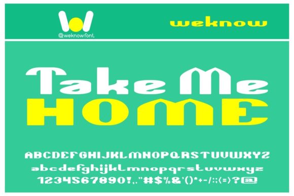 Take Me Home Font for Magical, Modern Campaign Design
