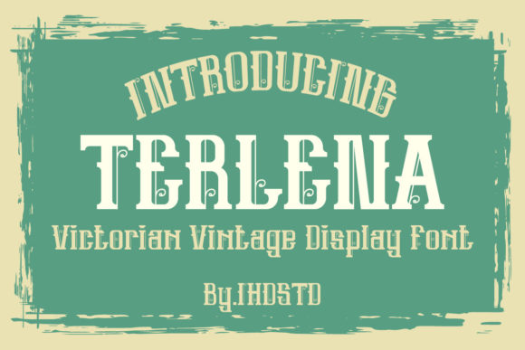 Terlena: Victorian Display Font for Bold Branding