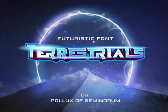 Terrestrials Font: Bold Futuristic Display Typeface for Digital Brands