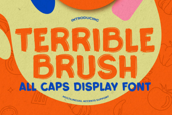 Terrible Brush: A Textured All-Caps Display Font for Editorial Impact