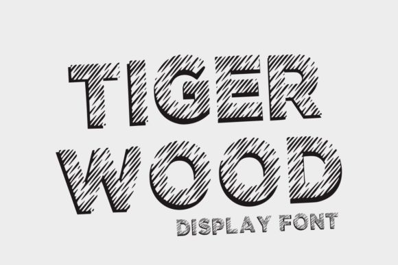 Tiger Wood Display Font for Editorial Design