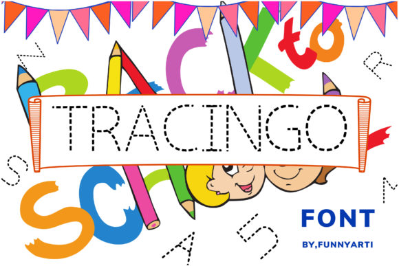 Tracingo Handwriting Practice Font for Printables & Crafts