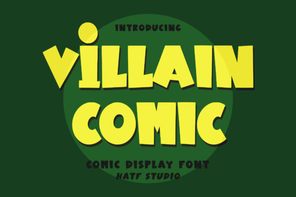 Villain Comic Font for Bold, Memorable Branding