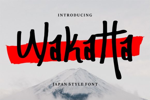 Wakatta: A Japanese-Style Display Font for Digital Branding