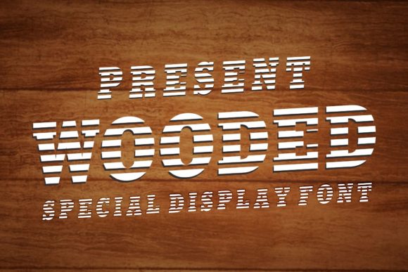 Wooded Display Font for Bold, Organic Campaign Visuals